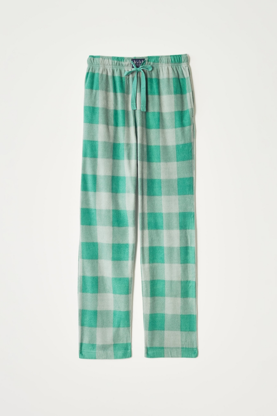 plaid fleece sleep pant